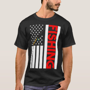 Camiseta Ilustração de barco de pesca de desenho animado em