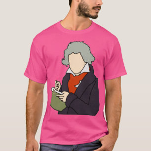 Camiseta Ilustração de Beethoven