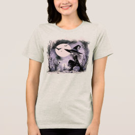 Camiseta Ilustração de Bruxa de Halloween