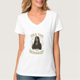 Camiseta Ilustração de Bruxa Wiccan – Hexe o Patriarcado