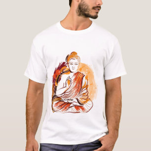 Camiseta ilustração de Buda, Gautama Buda Budismo