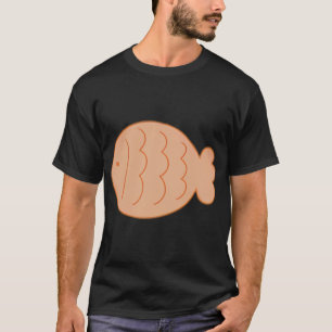 Camiseta Ilustração de Bungeoppang Coreano Pão em Forma de