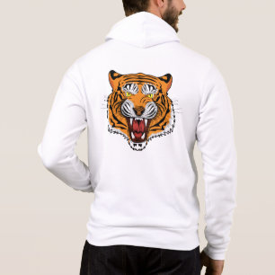 Camiseta Ilustração de Cabeça de Tigre Feroz-24327
