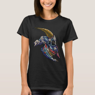 Camiseta Ilustração de cabra biomecânica