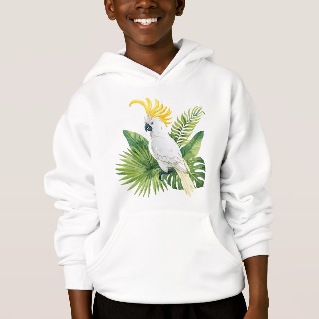 Camiseta Ilustração de cacatua papagaio (Frente)