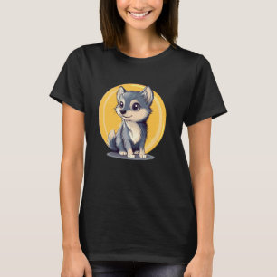 Camiseta Ilustração de Cachorrinho Adorável Amantes de Cach