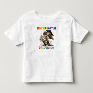 Camiseta Ilustração de cachorrinho de formatura de jardim d