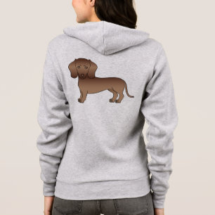 Camiseta Ilustração de Cachorro Casaco Suave Castanho