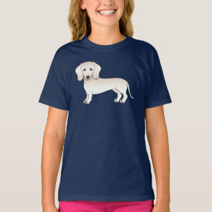 Camiseta Ilustração de cachorro dachshund fofo de pelo curt