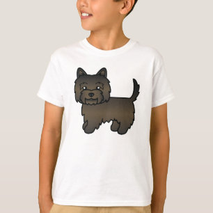 Camiseta Ilustração de Cachorro de Terrier Cairn do Brindle