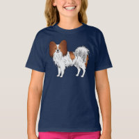 Ilustração de cachorro desenho animado Papillon ve