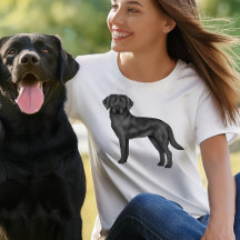 Ilustração de Cachorro Fofo Labrador Retriever Pre