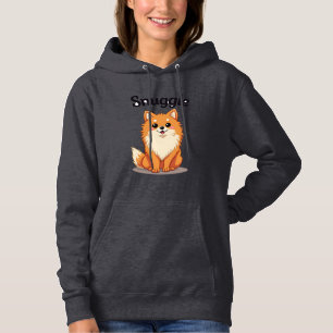 Camiseta Ilustração de cachorro fofo pomerânia Snuggle Vint