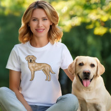 Ilustração de Cachorro Labrador Retriever Amarelo 