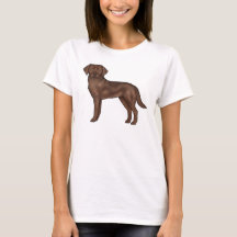 Ilustração de Cachorro Labrador Retriever Chocolat