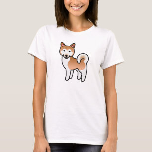 Camiseta Ilustração De Cachorro Malamuto Do Alasca Vermelho
