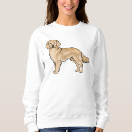 Camiseta Ilustração de Cachorro Retriever Golden de Cor Ama