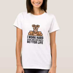 Camiseta Ilustração de Cadeira com Citação Divertida de Cac
