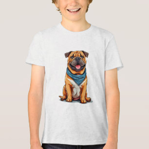 Camiseta Ilustração de cão ao estilo da tira