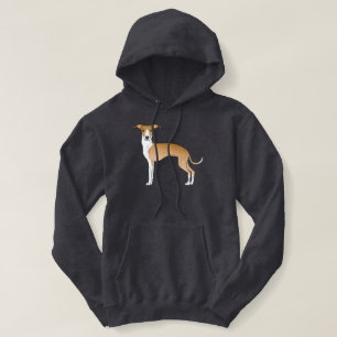 Camiseta Ilustração De Cão De Greyhound Italiano Com Fawn E