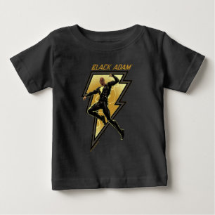 Camiseta Ilustração de Caractere de Raio de Adão Negro