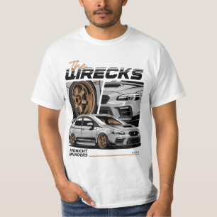 Camiseta Ilustração de Carro Esportivo STI WRX