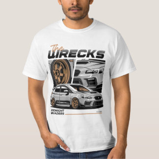 Camiseta Ilustração de Carro Esportivo STI WRX