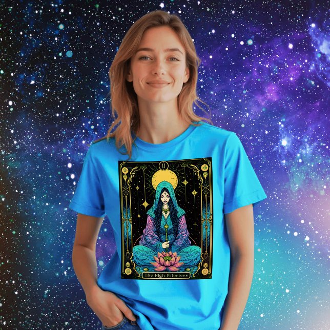 Camiseta Ilustração de Carta de Tarot, A Lua (Criador carregado)