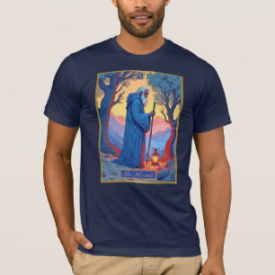 Camiseta Ilustração de Carta de Tarot, O Eremita