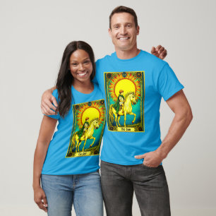 Camiseta Ilustração de Carta de Tarot, O Sol