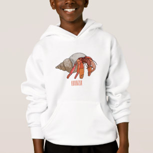 Camiseta Ilustração de cartoon de caranguejo eremita