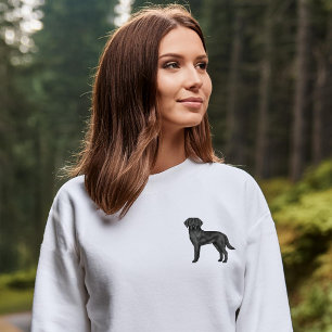 Camiseta Ilustração de Cartoon de Retriever Black Labrador