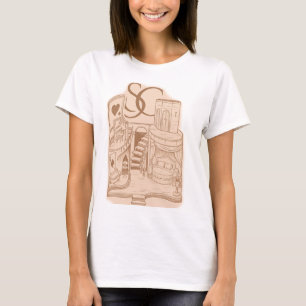 Camiseta Ilustração de Casa dos Sonhos Vintage – Arquitetur