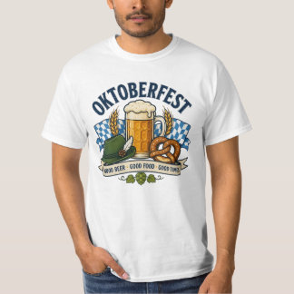 Camiseta Ilustração de Celebração de Oktoberfest Vintage