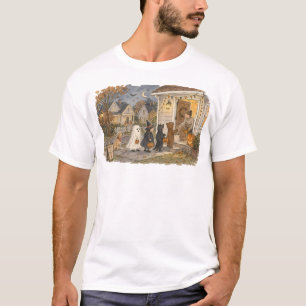 Camiseta Ilustração de cena de 'Doce ou Travessura' na vara