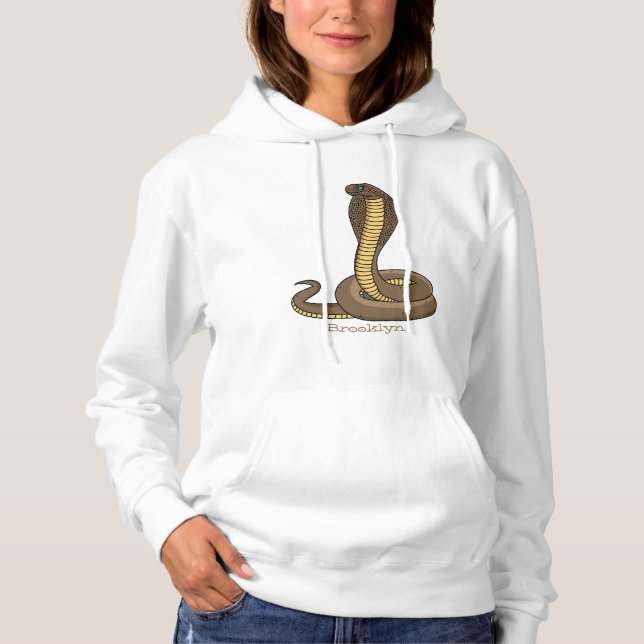 Camiseta Ilustração de cobra da cobra castanha (Frente)