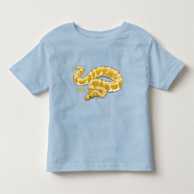 Camiseta Ilustração de cobra de pitão birmanês (Frente)