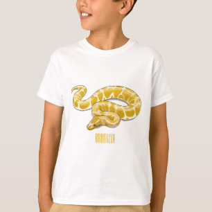 Camiseta Ilustração de cobra de pitão birmanês