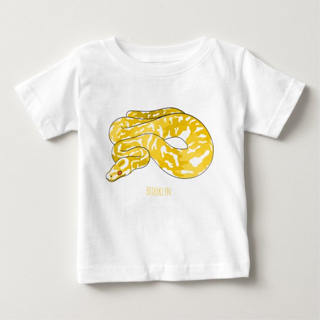 Camiseta Ilustração de cobra de pitão birmanês (Frente)