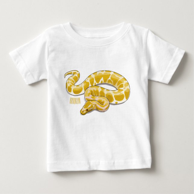 Camiseta Ilustração de cobra de pitão birmanês (Frente)