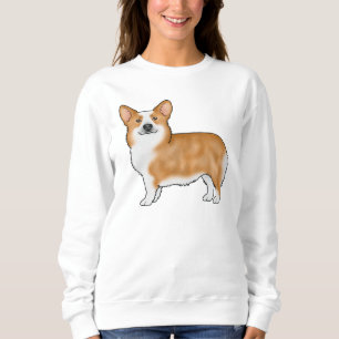 Camiseta Ilustração de Corgi Galês Vermelho de Pembroke de