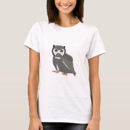Camiseta Ilustração de Coruja Fora