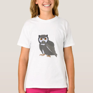 Camiseta Ilustração de Coruja Fora