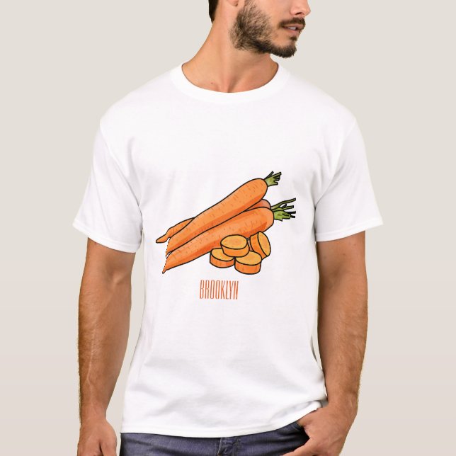 Camiseta Ilustração de desenho animado (Frente)