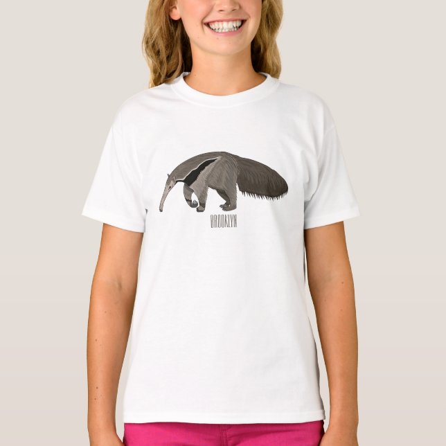 Camiseta Ilustração de desenho animado (Frente)