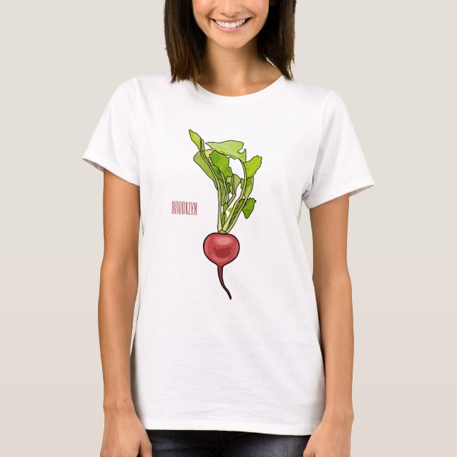 Camiseta Ilustração de desenho animado (Frente)
