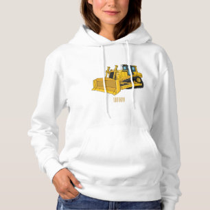 Camiseta Ilustração de desenho animado Bulldozer
