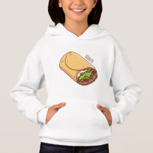 Camiseta Ilustração de desenho animado burrito