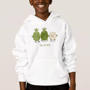 Camiseta Ilustração de desenho animado com abacaxi guava fe