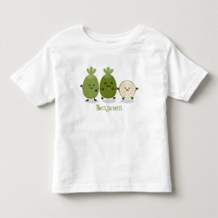 Camiseta Ilustração de desenho animado com abacaxi guava fe